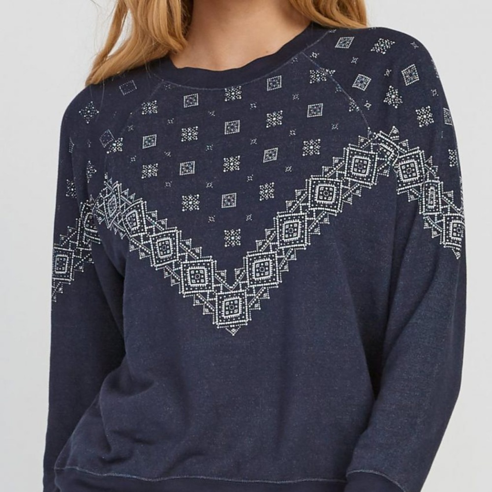 RVCA Defrost Bandana Print Pullover Top *NWT*
